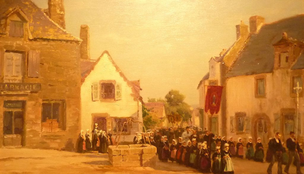Tableau d'Emile Schmidt-Wehrlin (1890-1925): Procession au Faouët (vers 1910) Tableau d'Emile Schmidt-Wehrlin (1890-1925): Procession au Faouët (vers 1910) / ©Moreau.henri, CC BY-SA 3.0 Wikimedia Commons