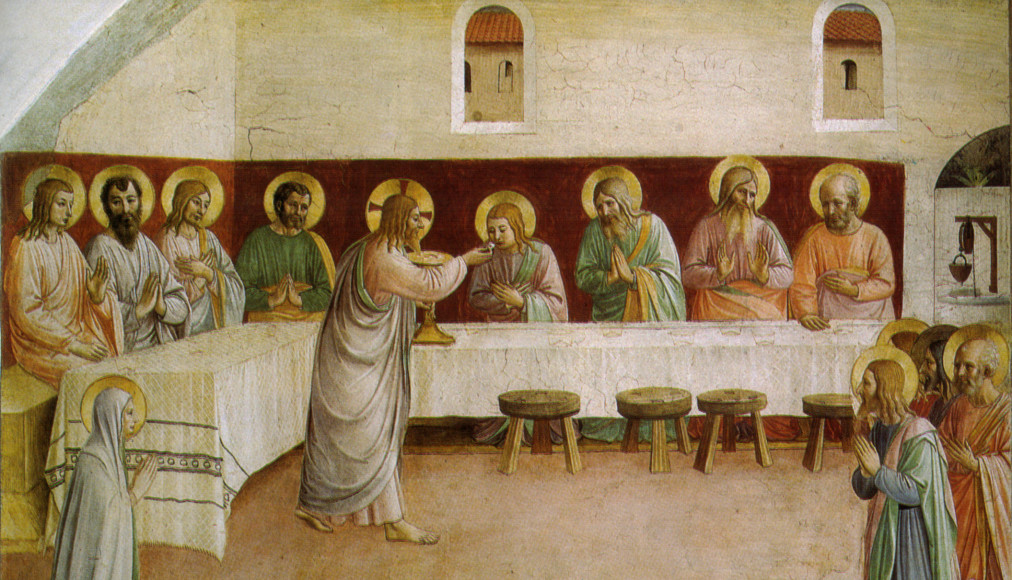 Fresque d'une cellule du couvent San Marco de Florence. Fresque d'une cellule du couvent San Marco de Florence. / Fra Angelico vers 1440 / wikimédias