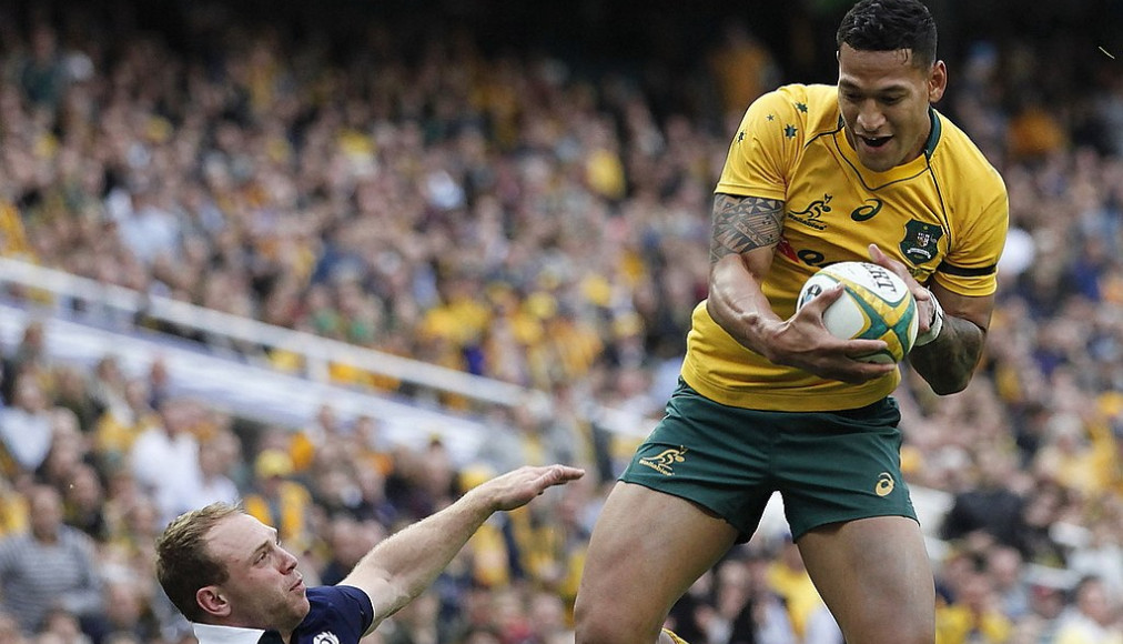 Le joueur de rugby australien Israel Folau Le joueur de rugby australien Israel Folau / ©Wikimedia Commons/David Molloy Photography/CC BY 2.0