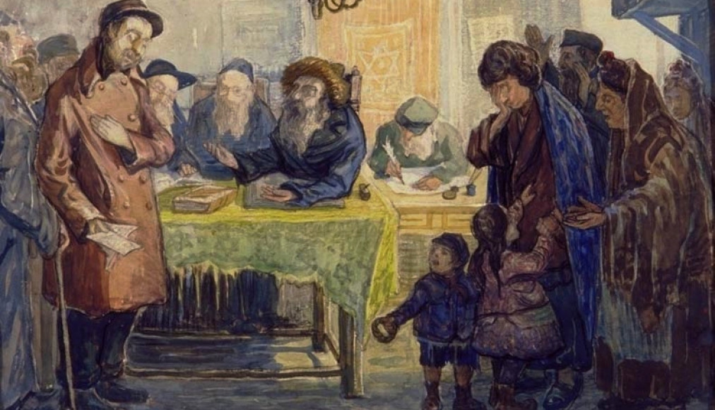 "Le Get" par Moshe Rynecki, 1930 "Le Get" par Moshe Rynecki, 1930 / ©Moshe Rynecki (1881-1943), Public domain, via Wikimedia Commons