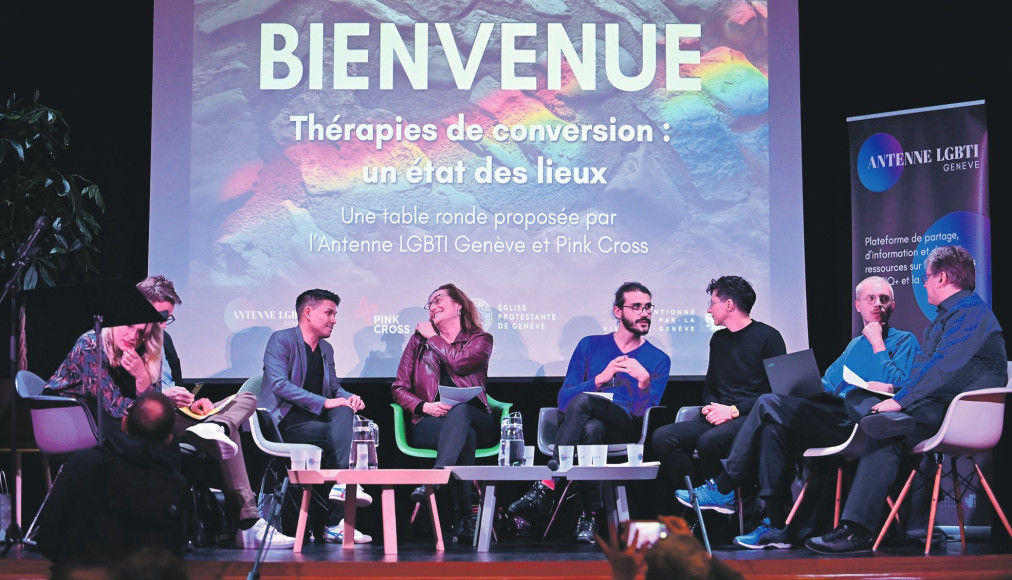 Avant le colloque lausannois, une table ronde de l’Antenne LGBTI de Genève soulevait déjà le problème de ces «thérapies» en novembre 2022. / © Alain Grosclaude