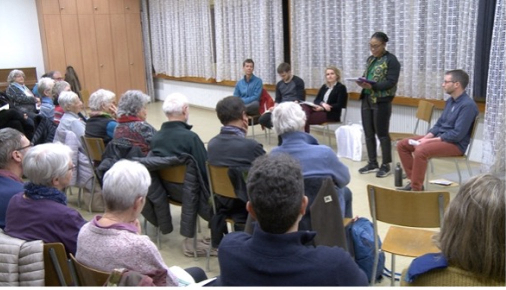 Une table ronde sur l’efficacité de la transition intérieure en vue d’une transition écologique s’est tenue en février à la chapelle de la Maladière de Neuchâtel. Une table ronde sur l’efficacité de la transition intérieure en vue d’une transition écologique s’est tenue en février à la chapelle de la Maladière de Neuchâtel. / ©DR